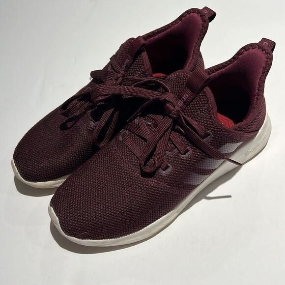 Adidas CLOUDFOAM Burgundy Tennis Shoe Size 6.  B60 - Picture 2 of 10